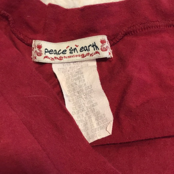 Burgundy Short Sleeve Tee - Picture 2 of 3